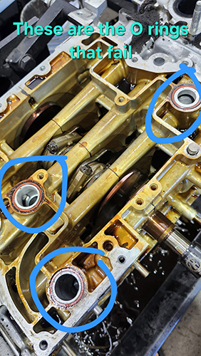 Subaru Engine failed O rings | Seiko's Auto Service Inc.